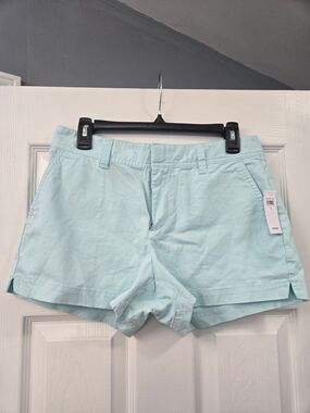 NWT Gap Light Blue | Mint Women's Cotton Shorts size 4